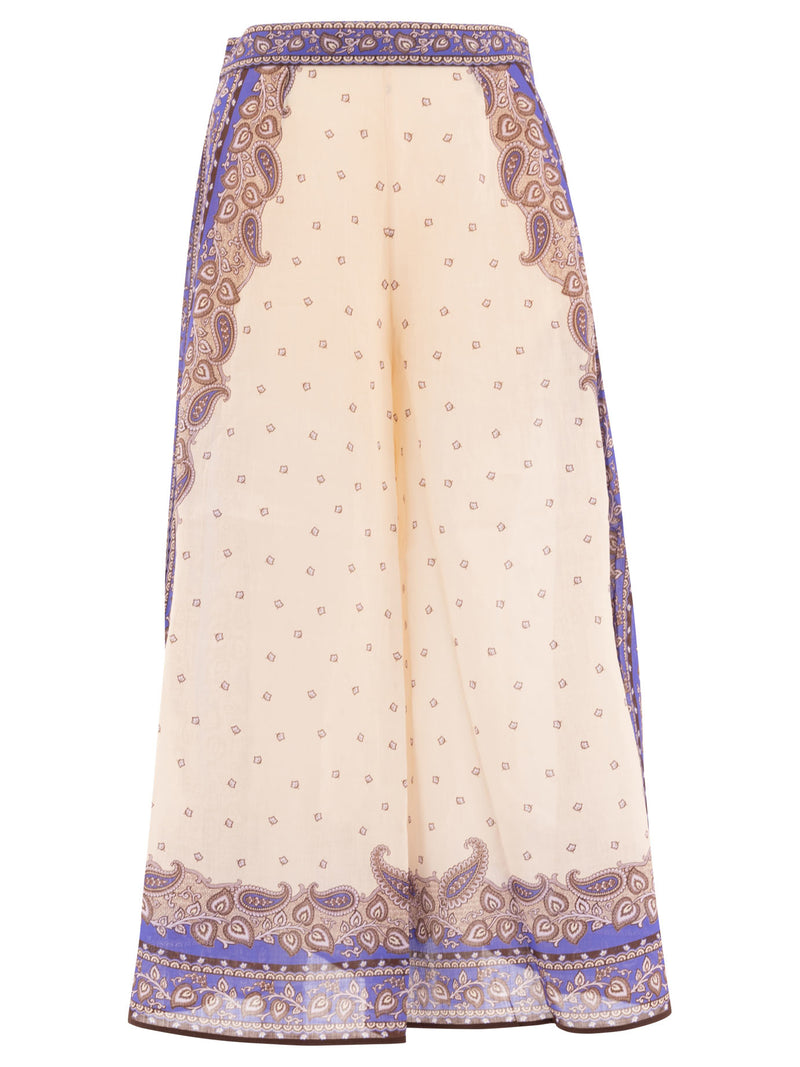 Zimmermann Pantalones de pernera ancha Zimmermann Maxine de color beige para mujer - World Class Fashion