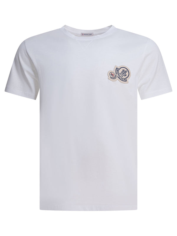 Moncler T-shirt With Double Logo Patch
