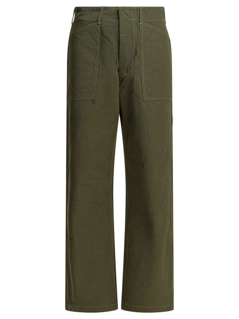 Buzz Rickson'S Buzz Rickson'S M-1941 Herringbone Pants Green - World Class Fashion