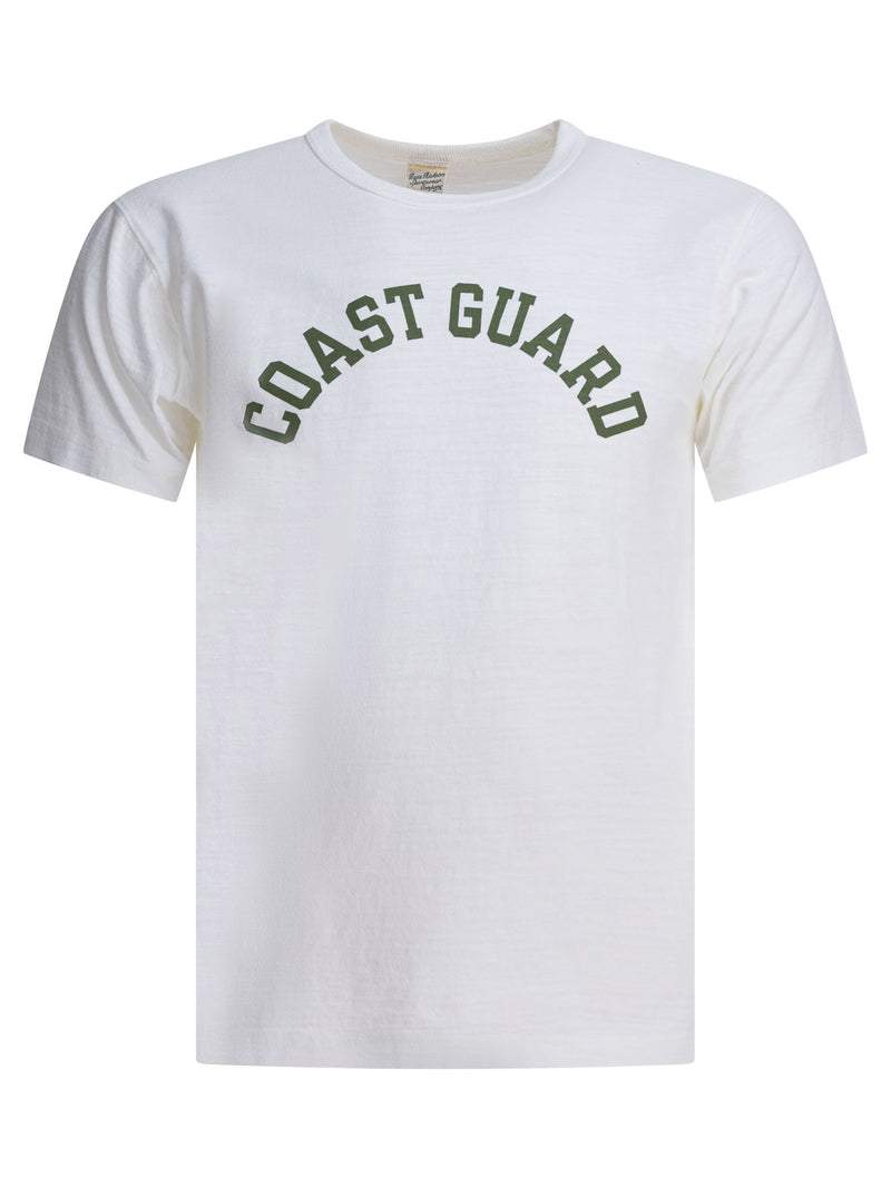 Buzz Rickson'S Camiseta Blanca de la Guardia Costera Buzz Rickson's - World Class Fashion