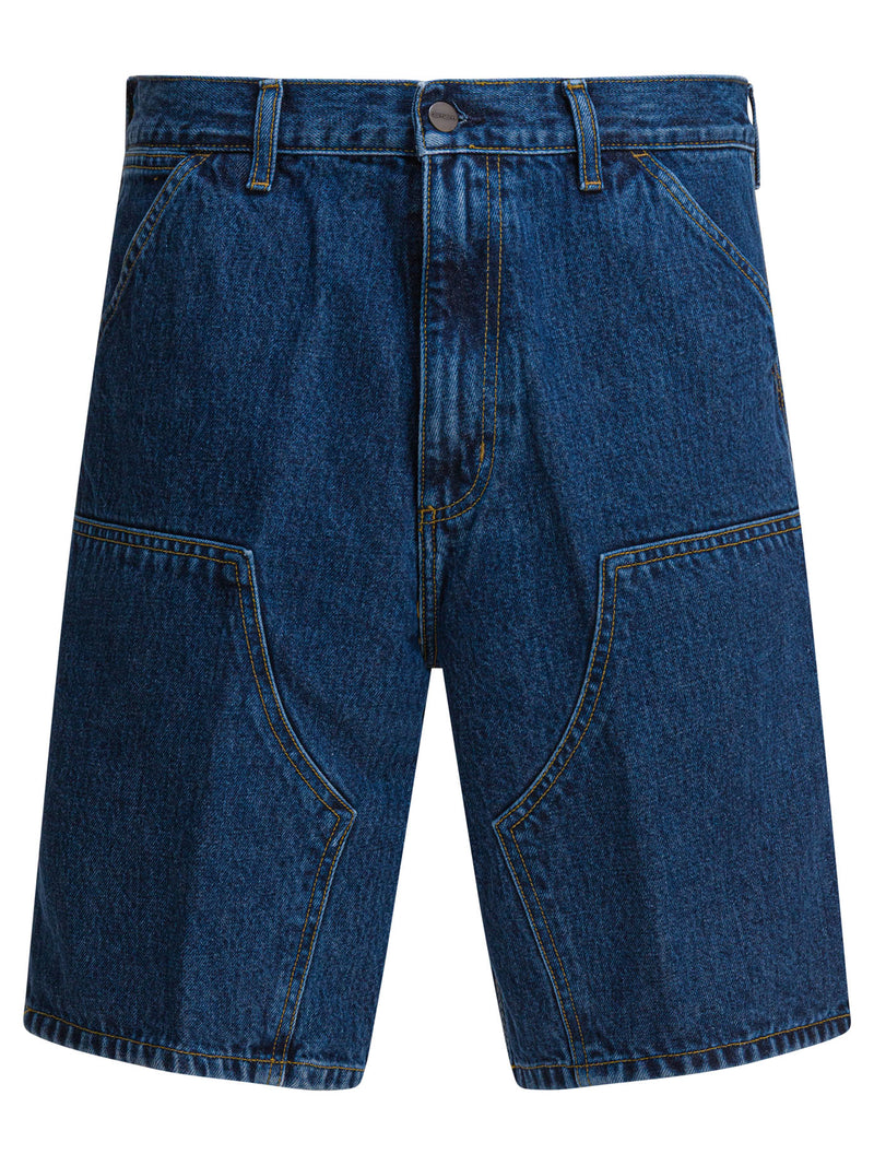 Carhartt WIP Carhartt WIP Short Doble Rodilla Azul Hombre - World Class Fashion