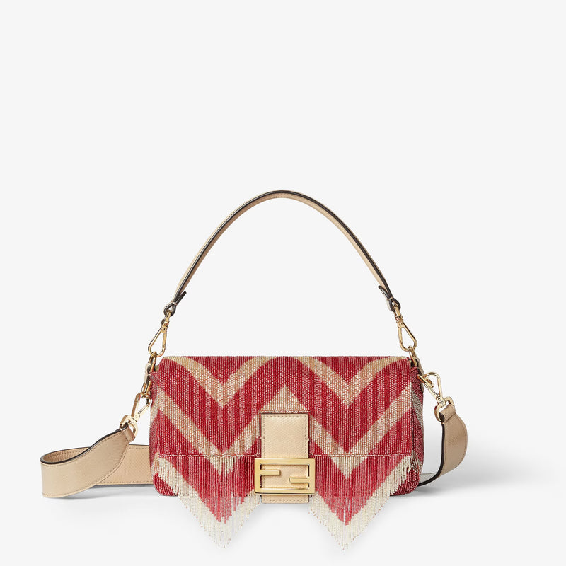 Fendi Bolso Fendi Baguette Cruzado Rojo Mujer - World Class Fashion