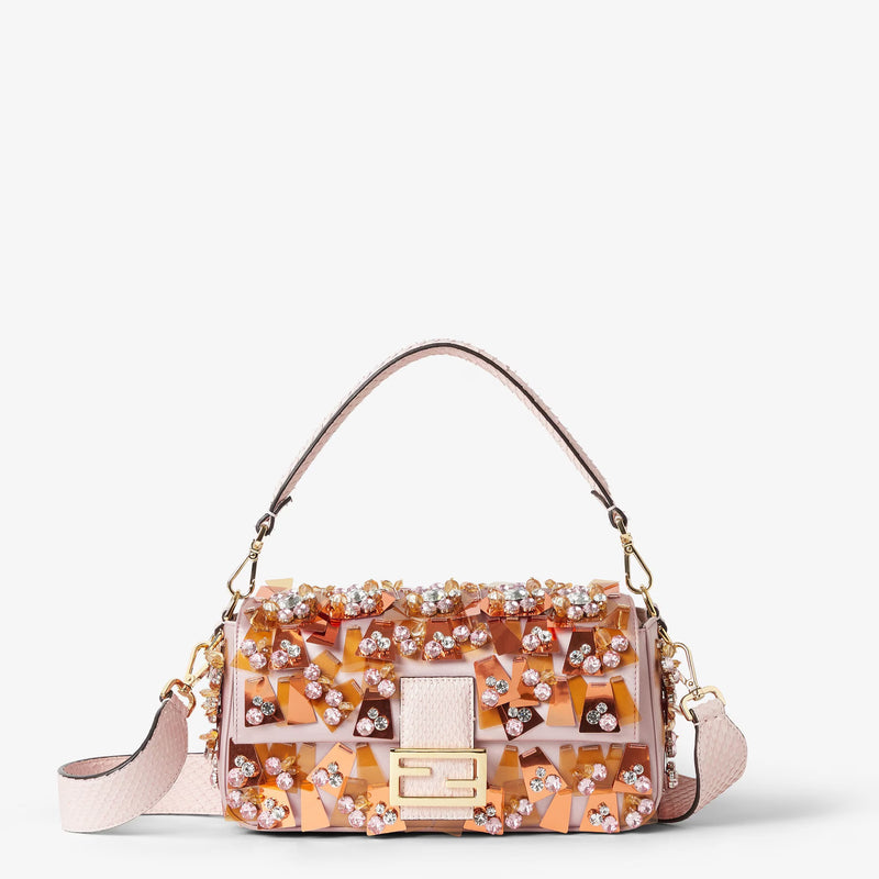 Fendi Fendi Baguette Crossbody Bag Pink Women - World Class Fashion