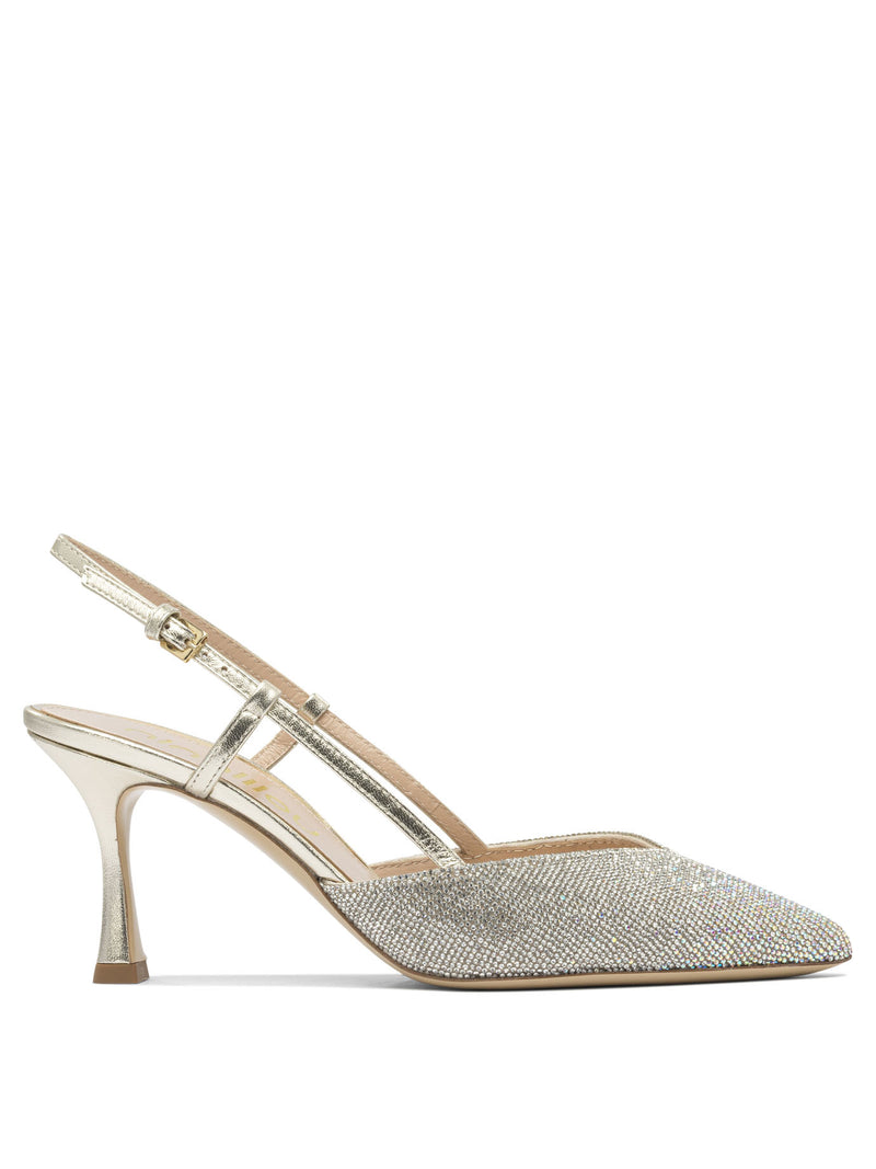 Ninalilou Zapatos de salón Ninalilou para mujer, color plateado - World Class Fashion