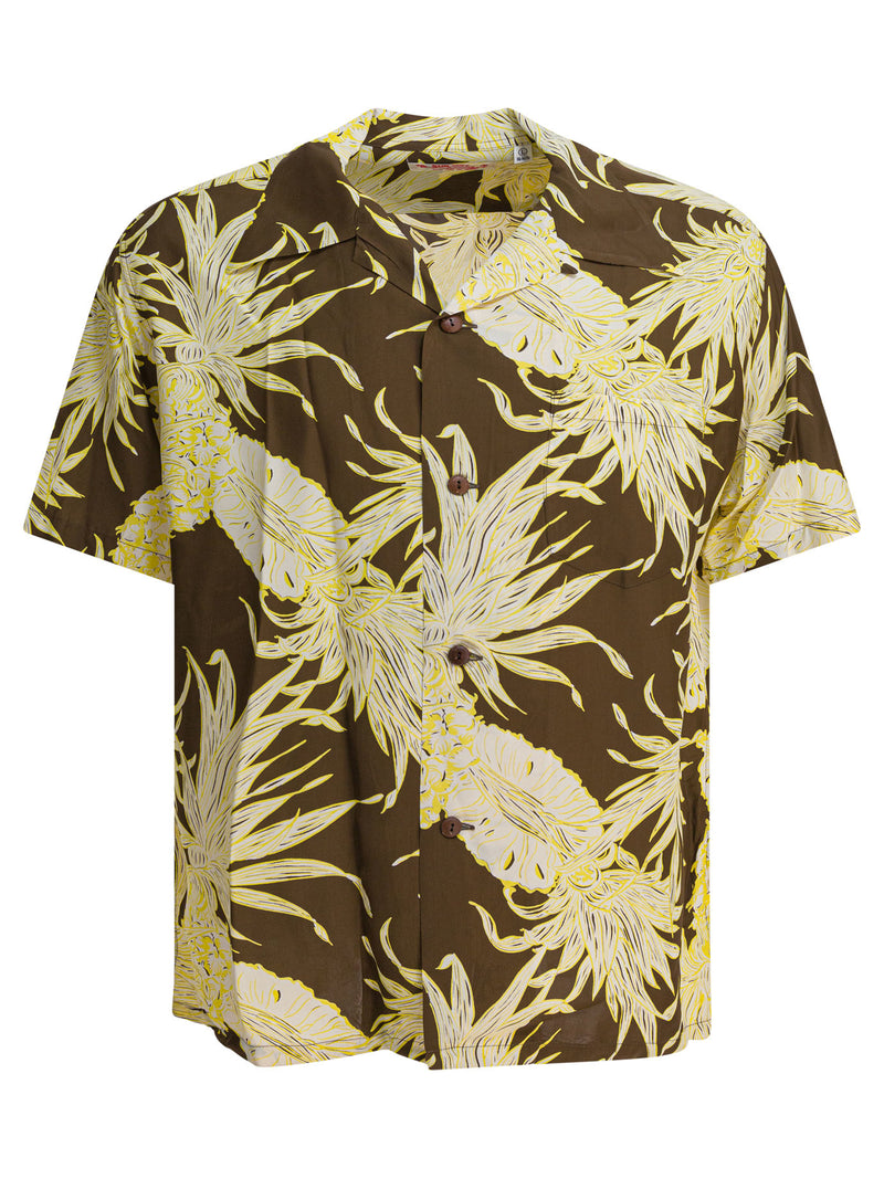Sun Surf Sun Surf Island Pineapple Shirt Brown - World Class Fashion
