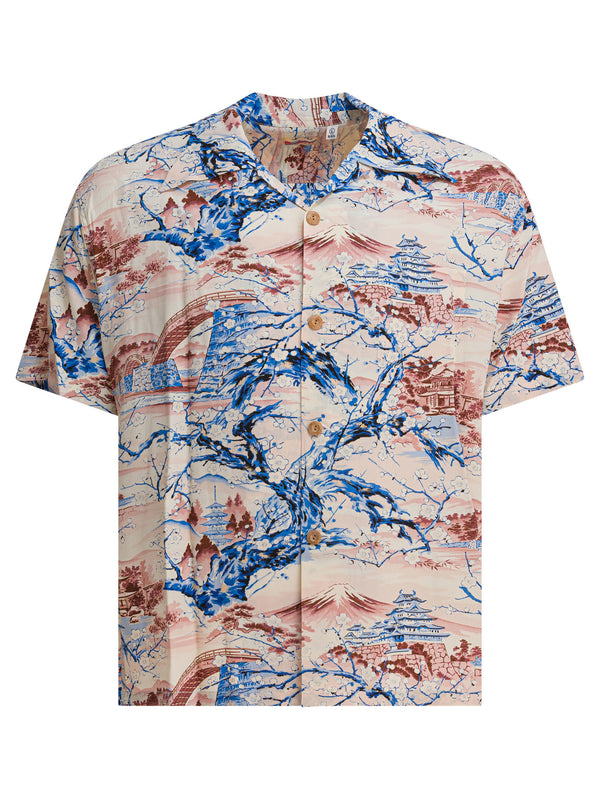 Sun Surf "scenery Of Japan" Shirt