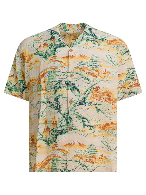 Sun Surf "scenery Of Japan" Shirt