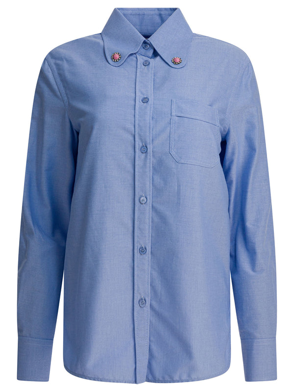 Valentino Shirt With Embellished Collar