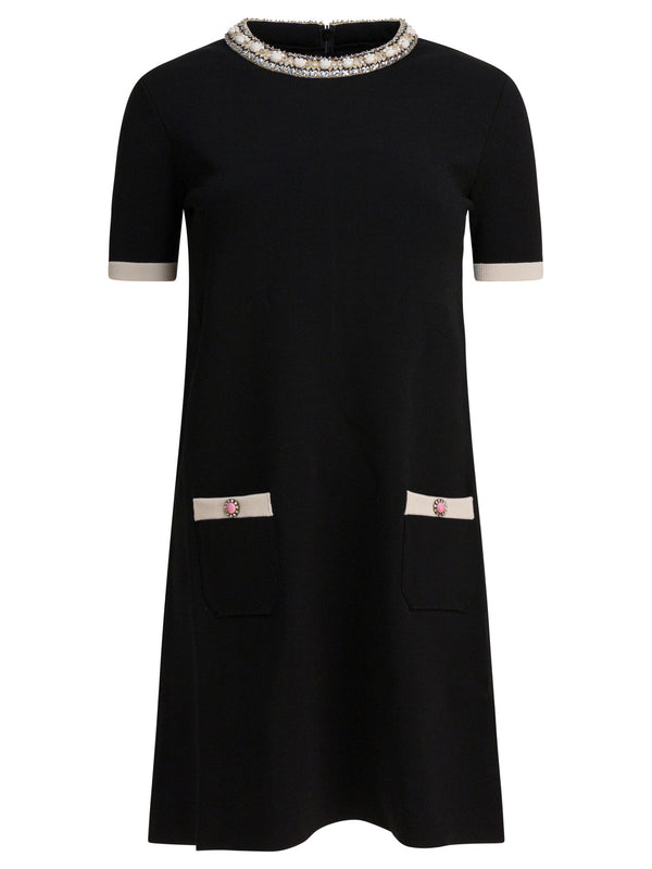 Valentino Embellished Choker Dress