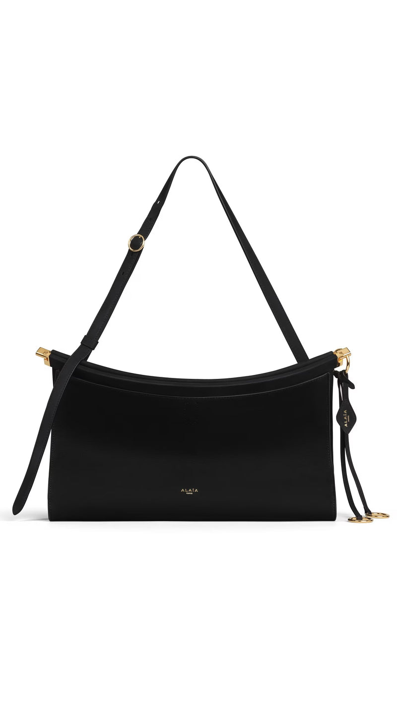 Alaia Alaïa Le Click Pocket 35 Medium Shoulder Bag Black - World Class Fashion