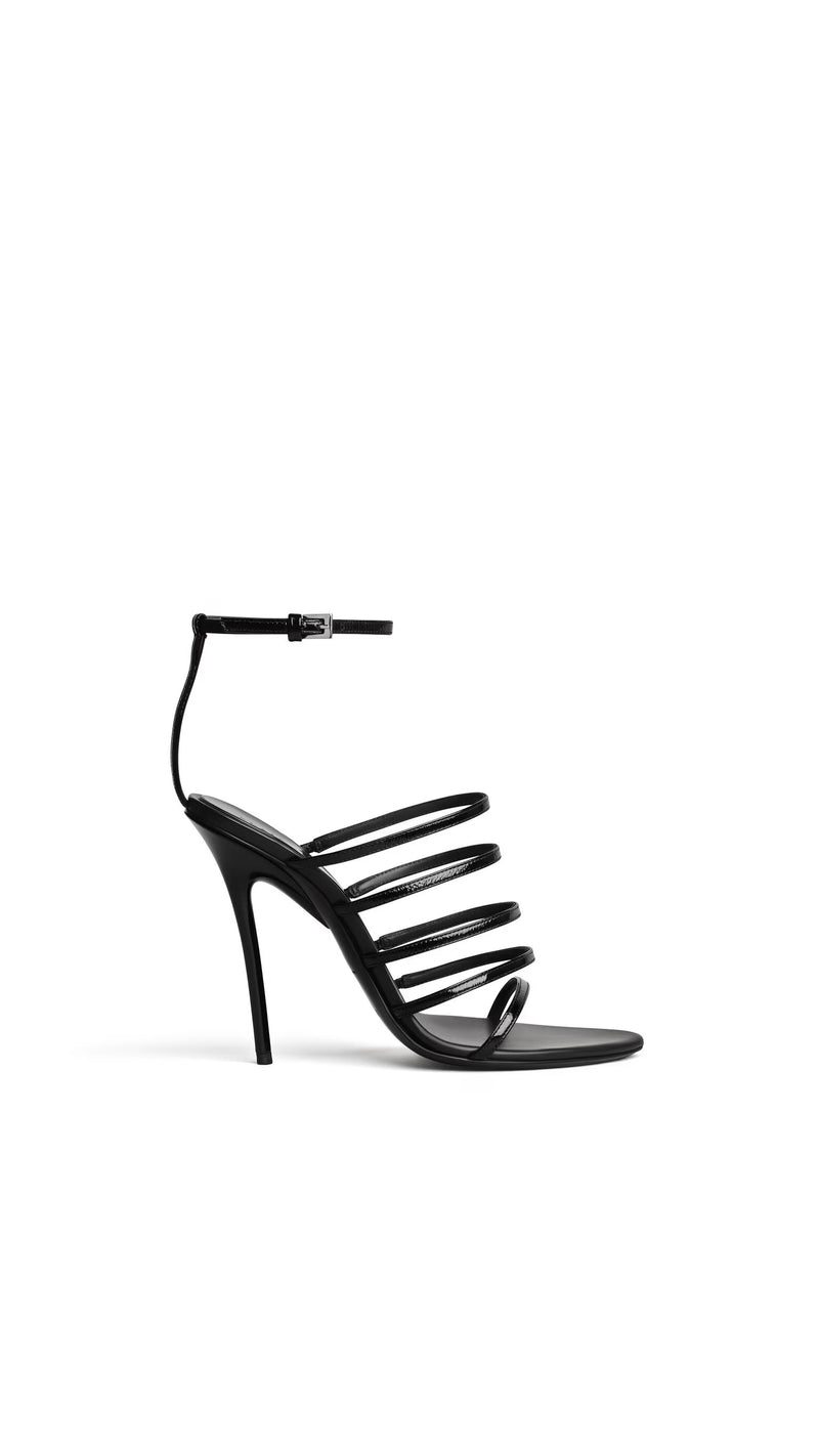 Alaia Alaïa Drop 110mm Heeled Sandals Black Women - World Class Fashion