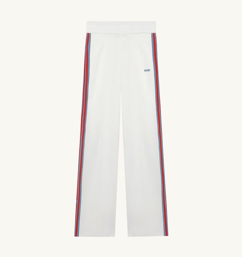 Autry Pantalones jogger de punto de viscosa Autry para mujer, color blanco - World Class Fashion