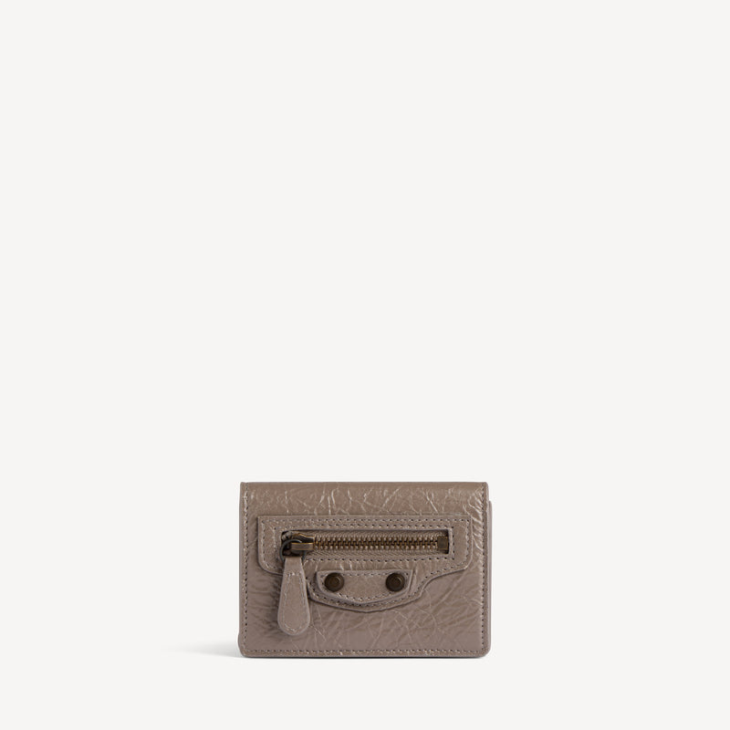 Balenciaga Balenciaga Le City Mini Wallet Brown Lamb Leather - World Class Fashion