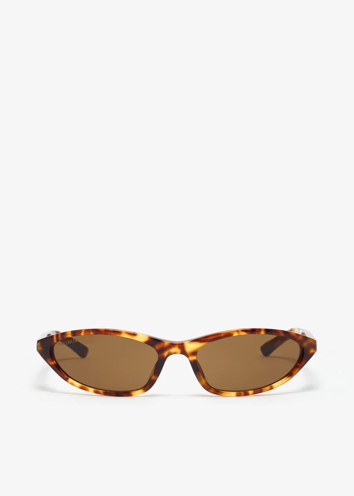 Balenciaga Balenciaga Neo Oval 2.0 Sunglasses Brown - World Class Fashion