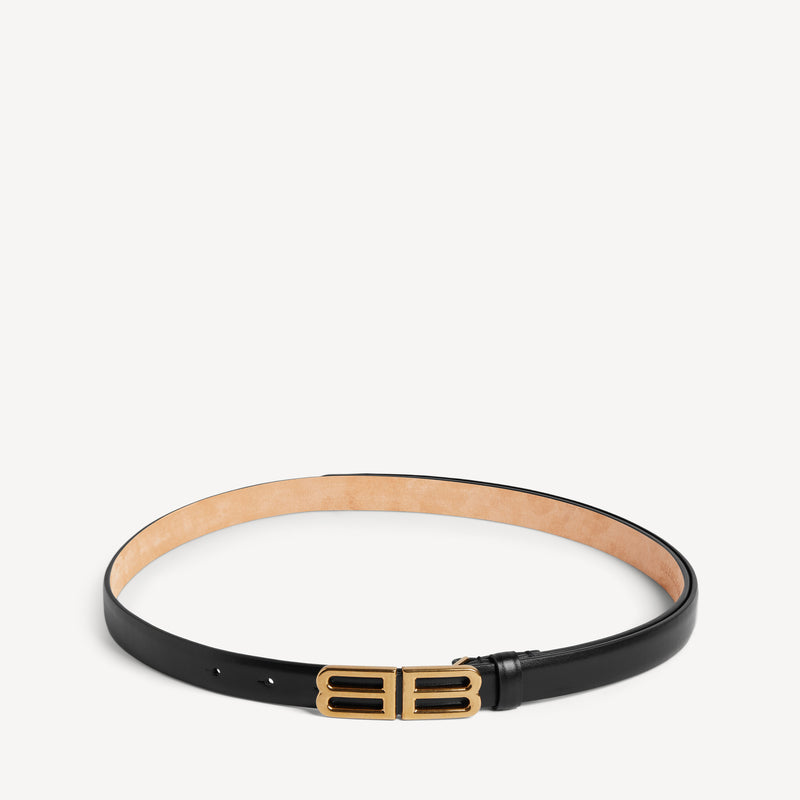 Balenciaga Balenciaga Bolero Bb Leather Belt Black - World Class Fashion