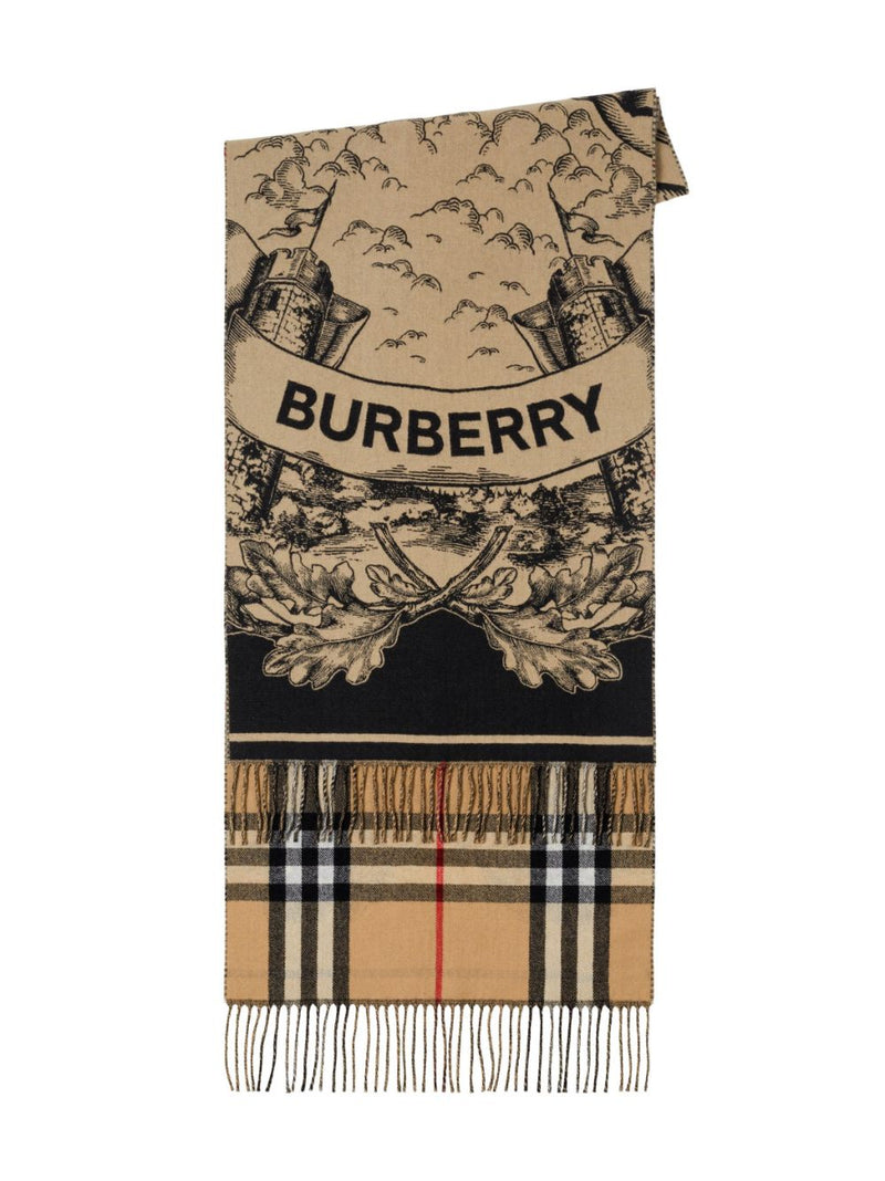 Burberry Burberry Reversible Cashmere Scarf Beige - World Class Fashion