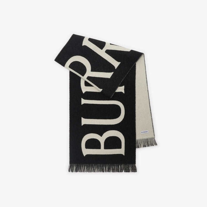 Burberry Burberry Merino Wool Scarf Black Women - World Class Fashion