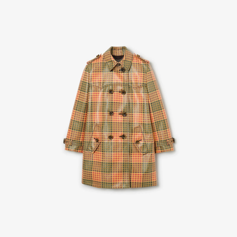Burberry Burberry Summerside Check Trench Yellow - World Class Fashion