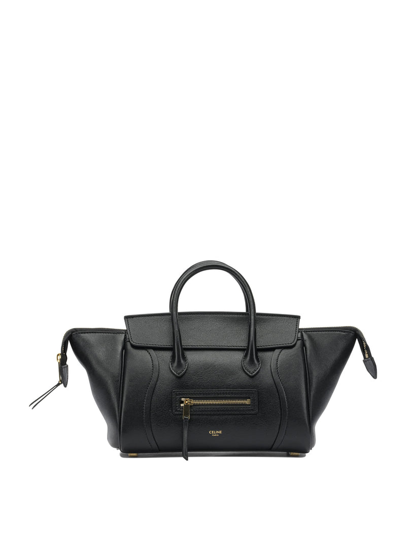 Celine Bolso de mano pequeño Celine Luggage negro - World Class Fashion