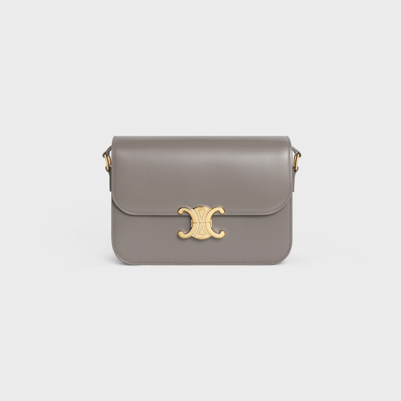 Celine Bolso bandolera pequeño Triomphe de Celine en gris - World Class Fashion