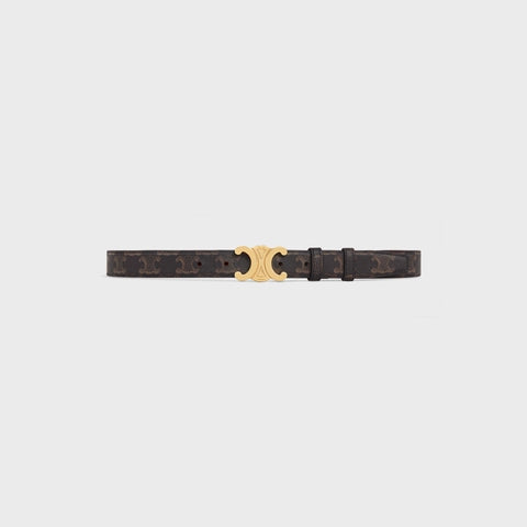 Celine Celine Triomphe Belt Brown Women - World Class Fashion