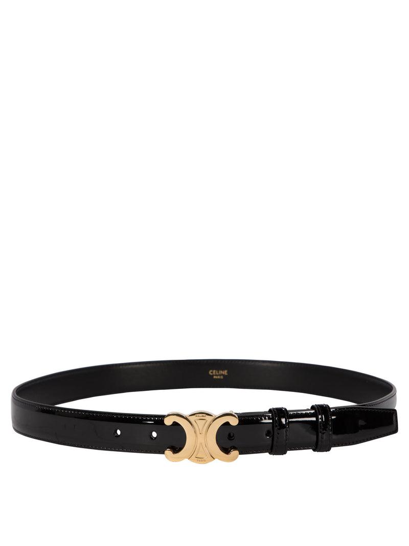 Celine Celine Triomphe Belt Black Women - World Class Fashion