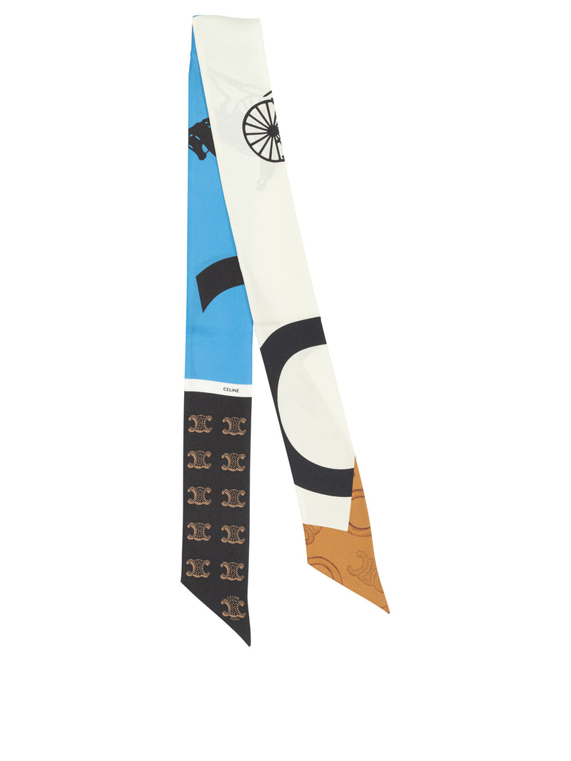 Celine Celine Silk Scarf White Women - World Class Fashion