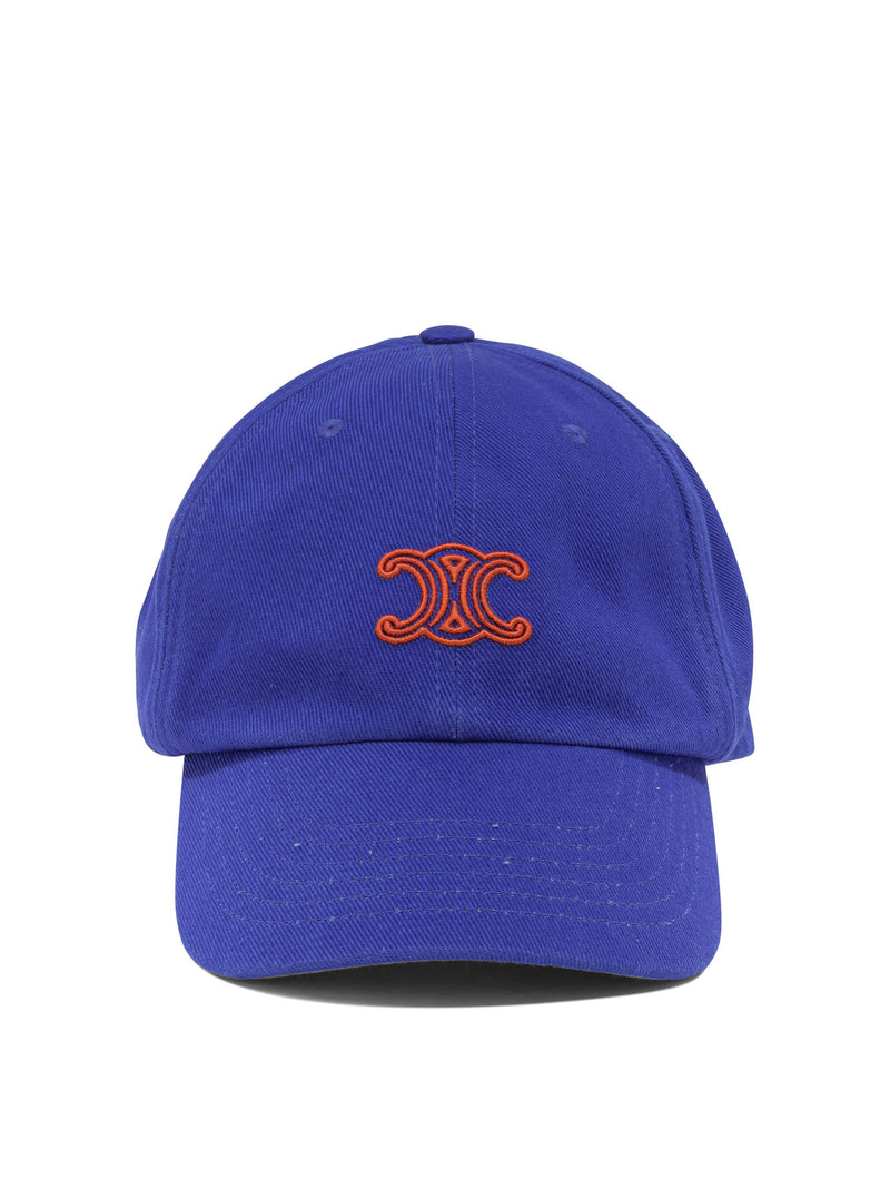 Celine Celine Triomphe Baseball Hat Blue - World Class Fashion