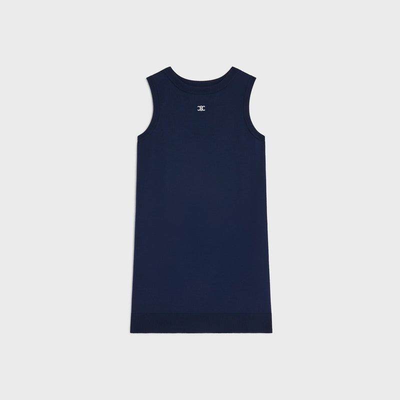 Celine Celine Mini Dress Wool Blue Women - World Class Fashion