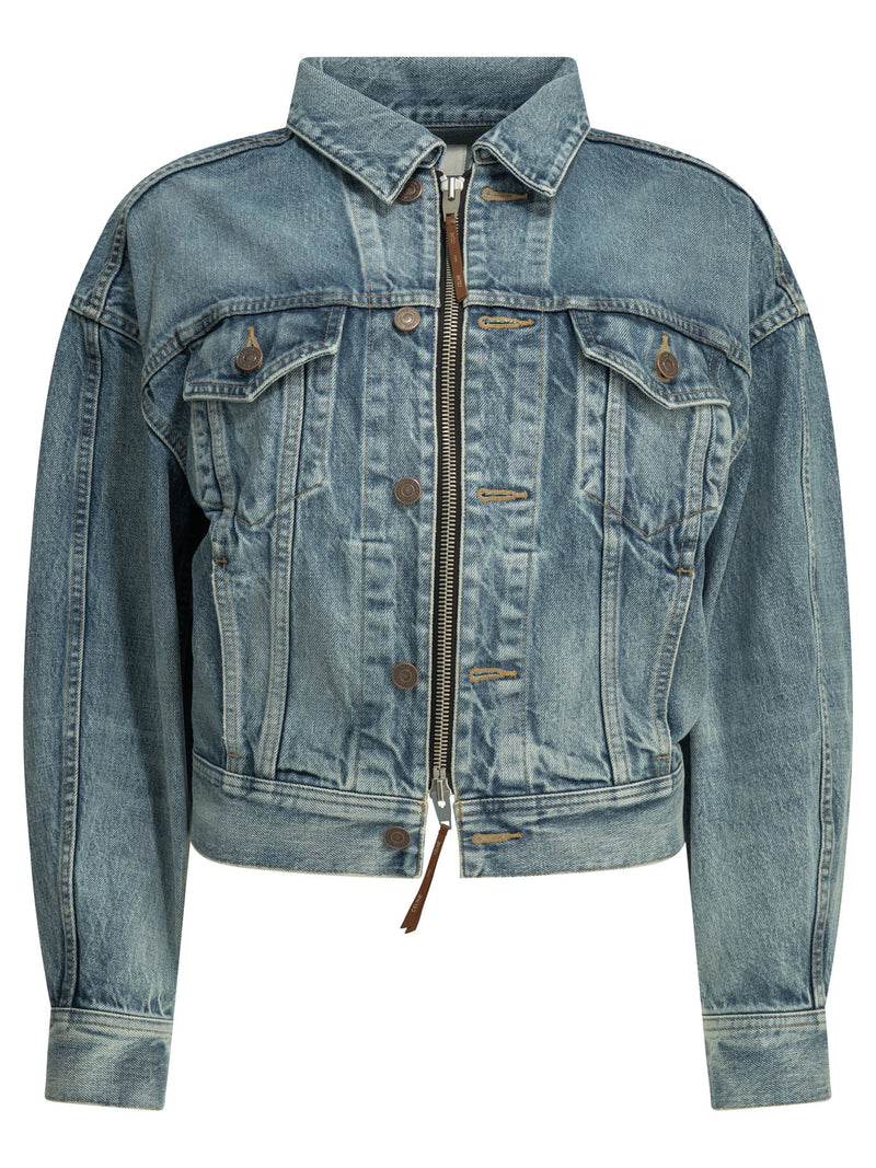 Celine Celine Trucker Jacket in Light Blue Denim - World Class Fashion