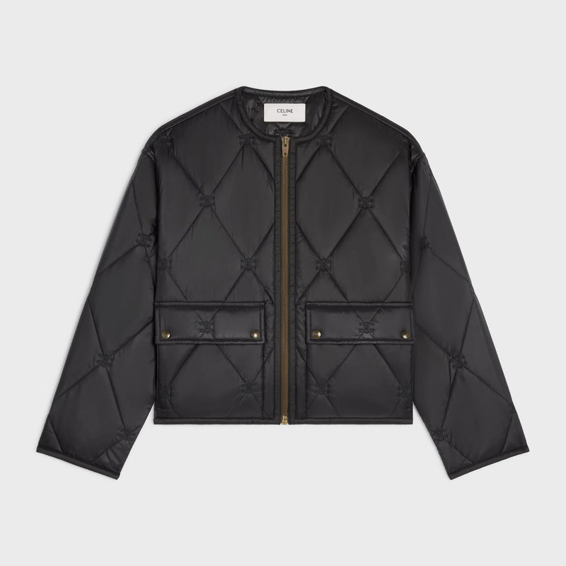 Celine Chaqueta Acolchada Ligera Celine Negra para Mujer - World Class Fashion