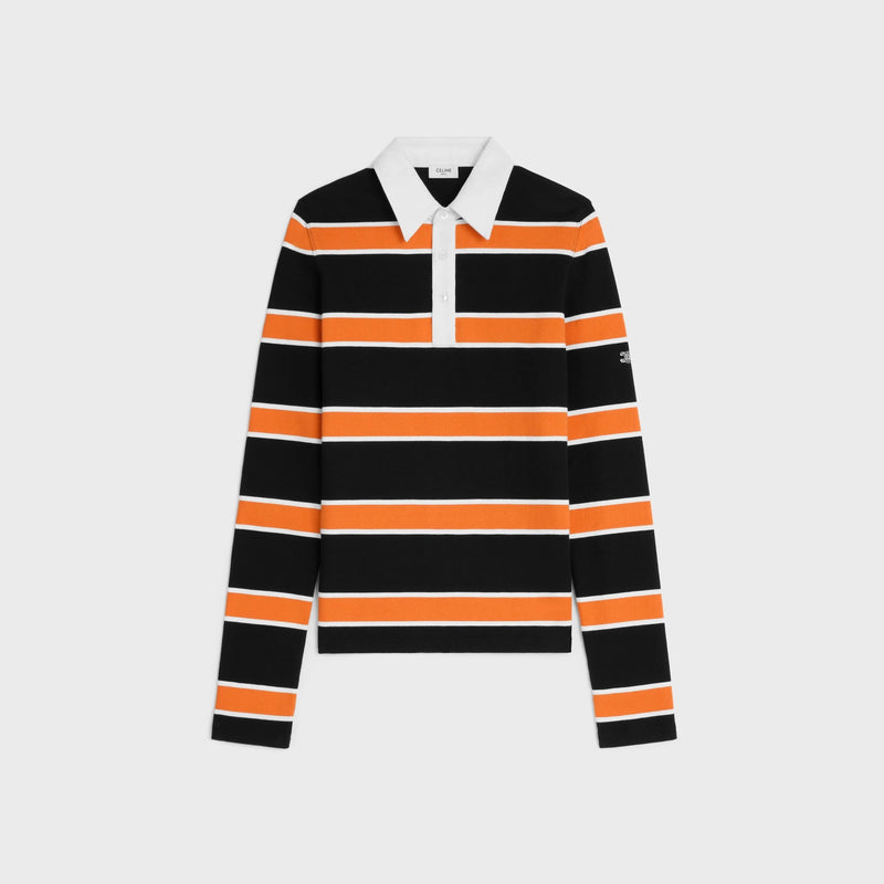 Celine Celine Cotton Long Sleeves Polo Shirt - World Class Fashion