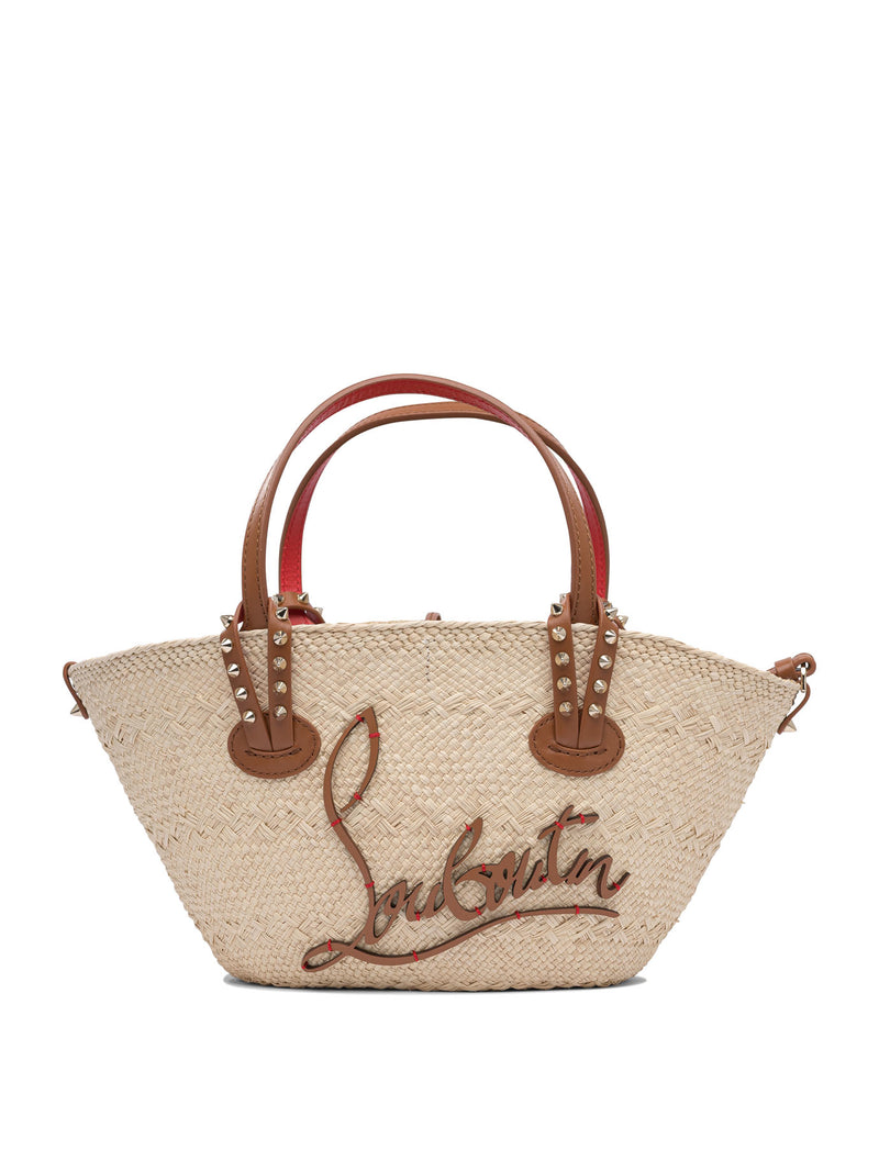 Christian Louboutin Christian Louboutin Bolso de Hombro Mediano Cabata Beige - World Class Fashion
