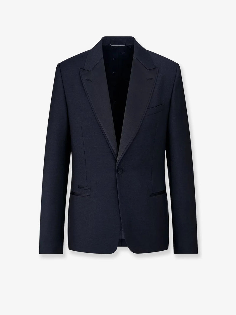 Dior Dior Wool and Mohair Blazer Jacket Blue - World Class Fashion