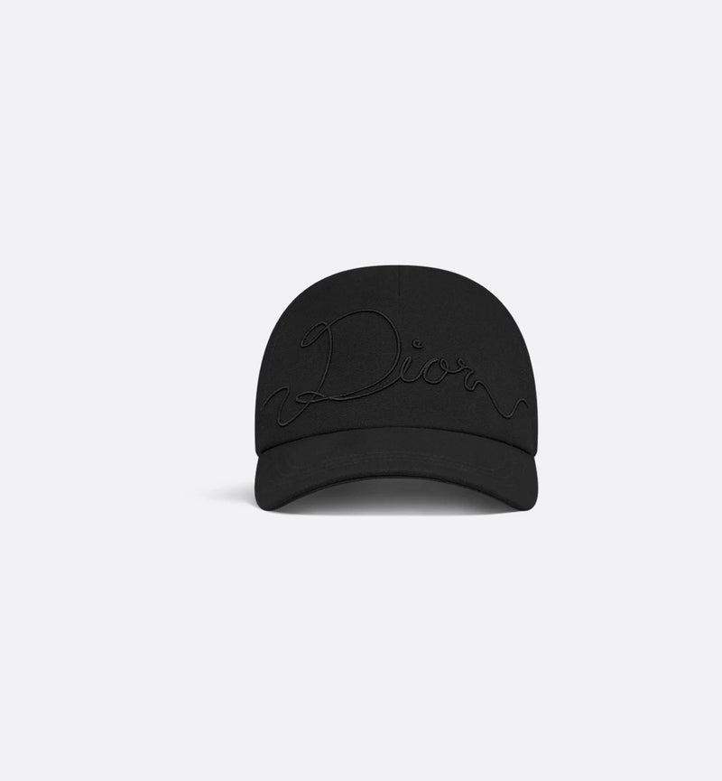 Dior Dior Ribbon Trucker Hat Black Men - World Class Fashion
