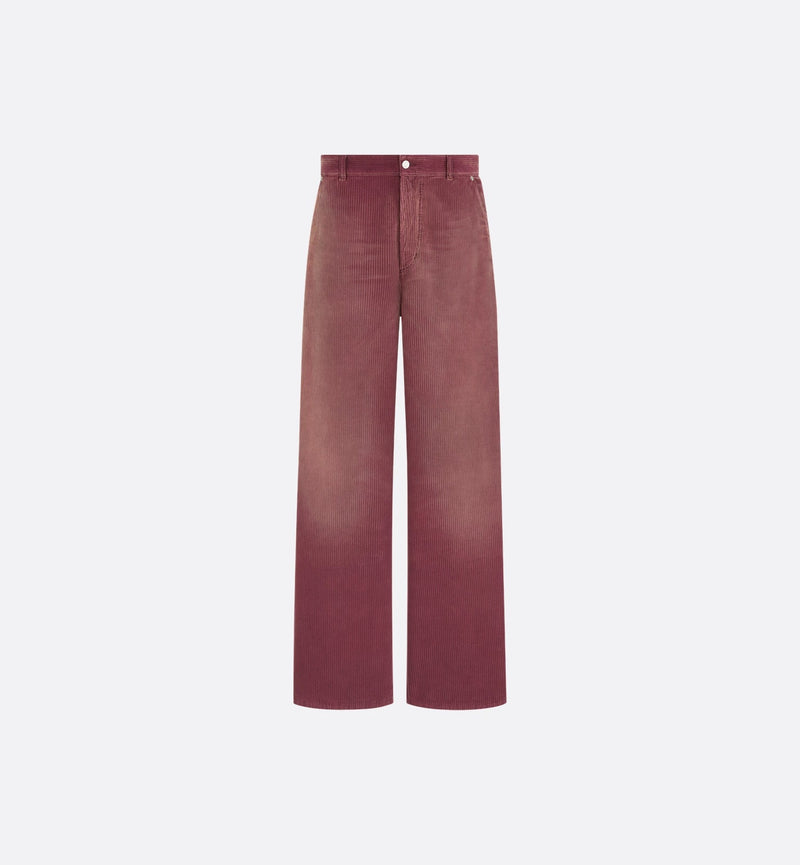 Dior Dior Velvet Jeans Bordeaux Men - World Class Fashion
