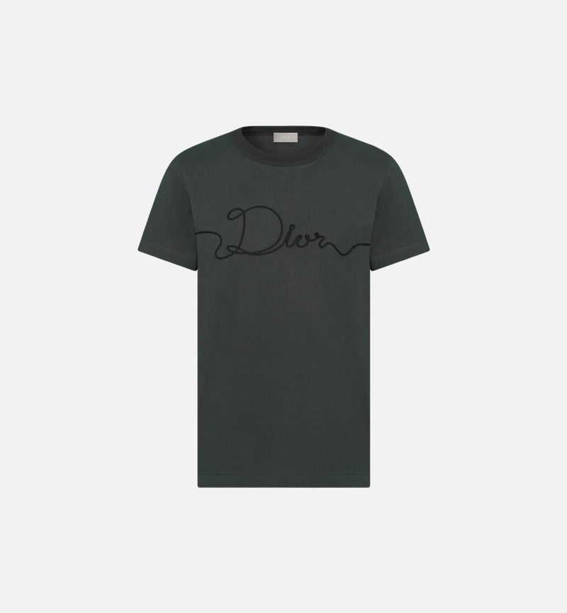 Dior Dior Dior Ribbon T-shirt Grey Men - World Class Fashion