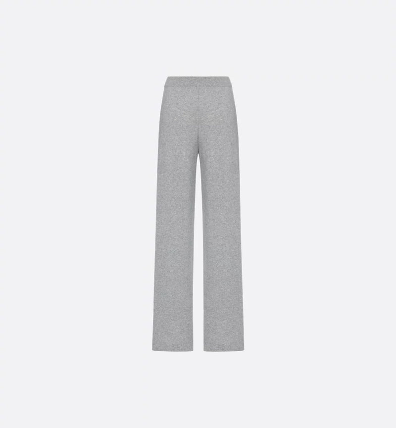 Dior Pantalones Dior Anchos de Cachemir Grises para Mujer - World Class Fashion