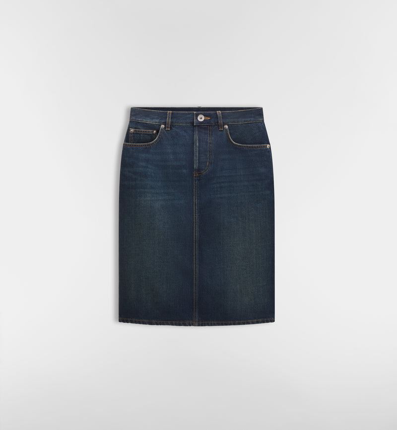 Dior Dior Denim Pencil Skirt Blue Women - World Class Fashion