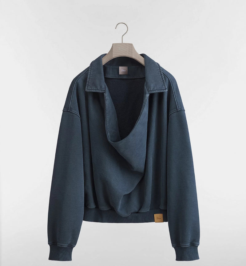 Dior Sudadera con capucha de algodón azul para hombre de Dior - World Class Fashion