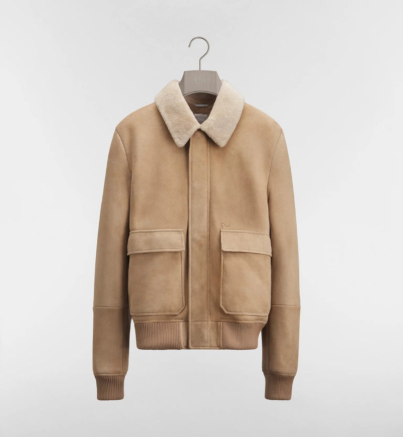 Dior Dior Lamb Fur Jacket Beige Men - World Class Fashion