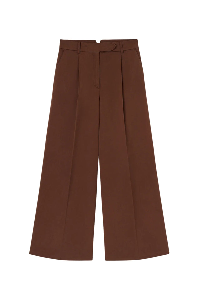 Fedeli Fedeli Carlo Wide Leg Pants Brown - World Class Fashion