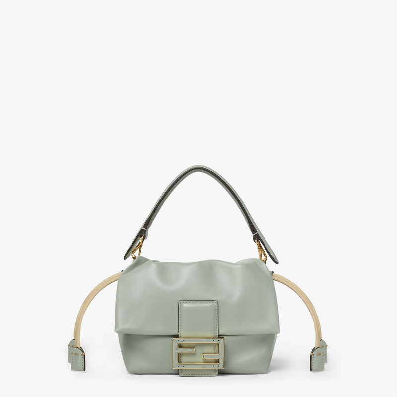 Fendi Fendi Mamma Baguette Mini Handbag Light Blue - World Class Fashion