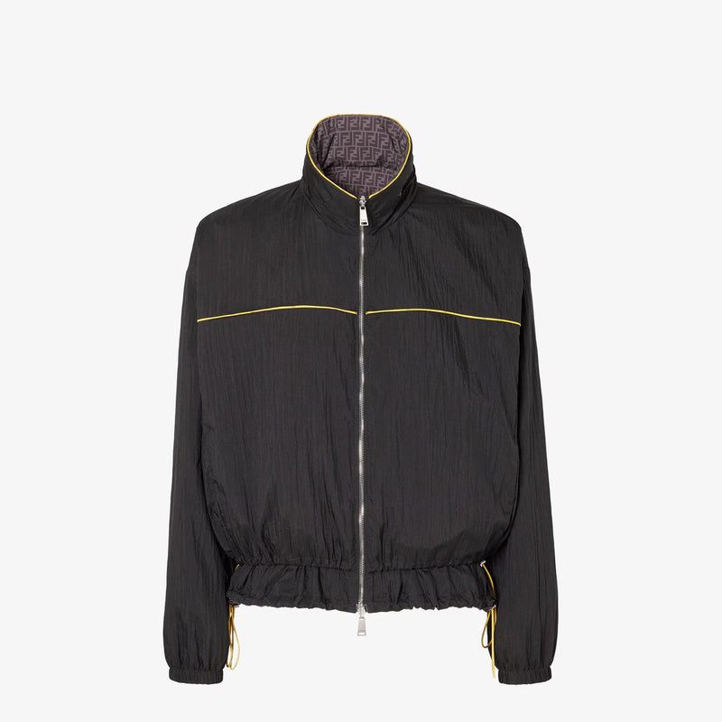 Fendi Fendi Reversible Wind Breaker Jacket Black - World Class Fashion