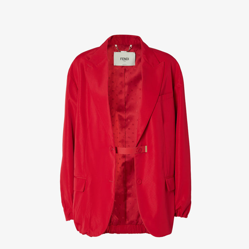 Fendi Fendi Single Breasted Blazer Jacket Red Women - World Class Fashion