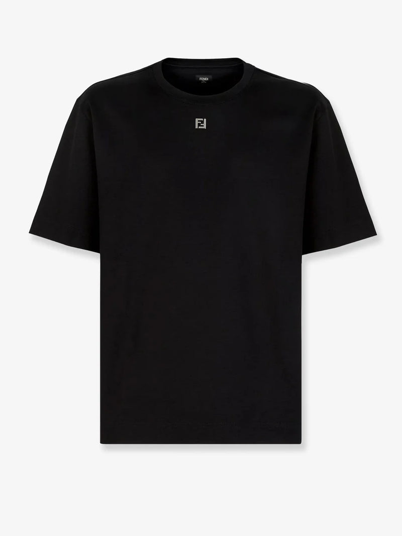 Fendi Fendi Cotton FF T-Shirt Black Men - World Class Fashion