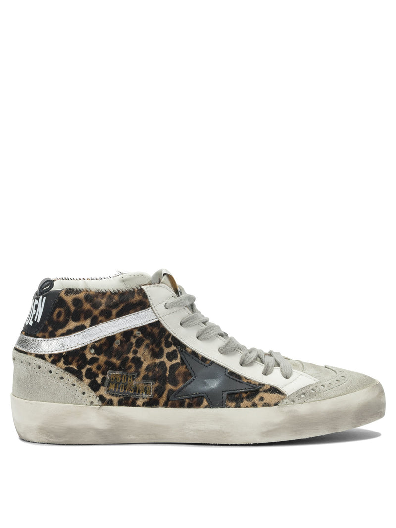 Golden Goose Zapatillas Golden Goose Mid Star Horsy Marrones - World Class Fashion
