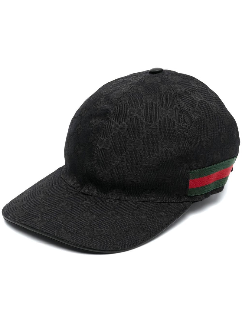 Gucci Gucci Baseball Hat with Web Detail Black - World Class Fashion