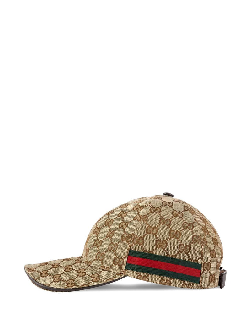 Gucci Gucci GG Web Baseball Hat Beige Men - World Class Fashion