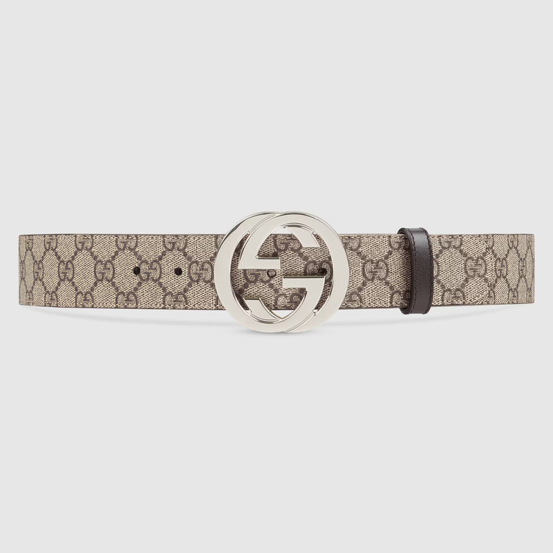 Gucci Gucci GG Supreme Belt Beige Men - World Class Fashion